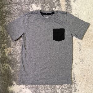 Carter’s Gray T-Shirt with Black Pocket